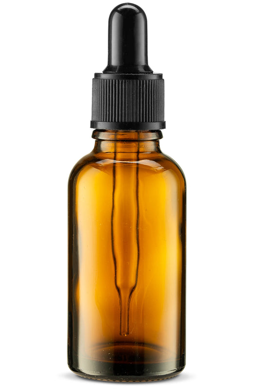 Amber bottle with dropper, 30ml